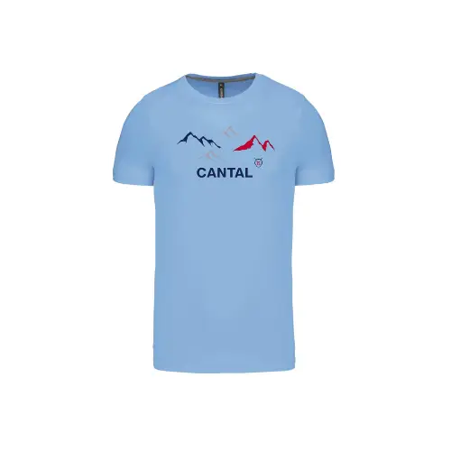 Cantal Shop | TEE SHIRT CANTAL MONTAGNE BBR BLEU