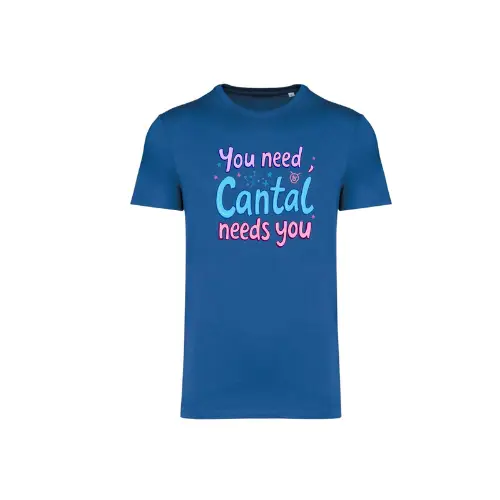 Cantal Shop | TEE SHIRT YOU NEED CANTAL BLEU