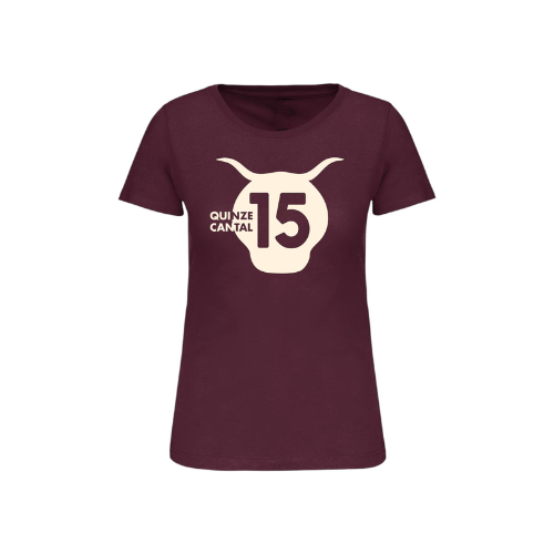 Cantal Shop | TEE SHIRT TETE PLEINE BORDEAUX