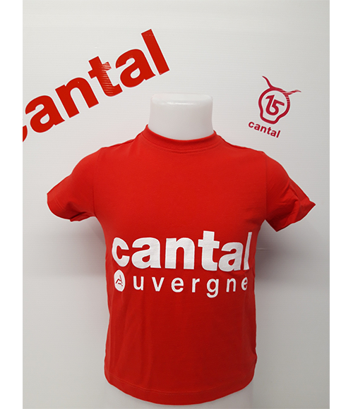 Cantal Shop | TEE-SHIRT ROUGE CANTAL AUVERGNE