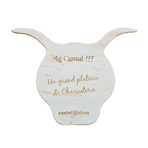 Cantal Shop |  - PLATEAU DE CHARCUTERIE GRAND MODELE TETE DE VACHE