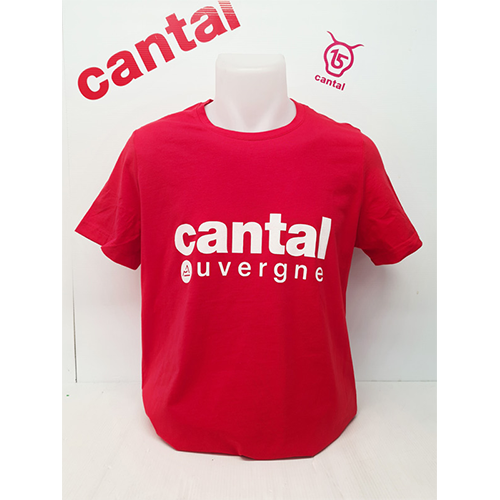 Cantal Shop | TEE-SHIRT ROOUGE CANTAL AUVERGNE