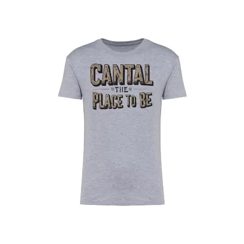 Cantal Shop | TEE-SHIRT CANTAL THE PLACE TO BE GRIS 