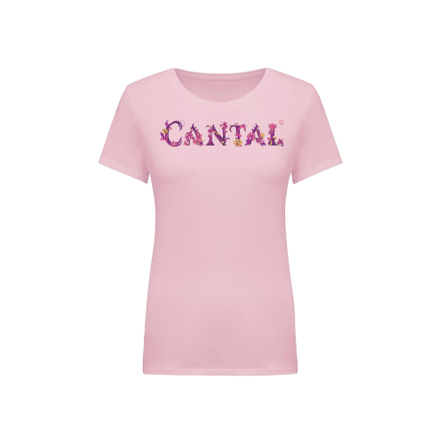 Cantal Shop | TEE SHIRT CANTAL FLEURI ROSE