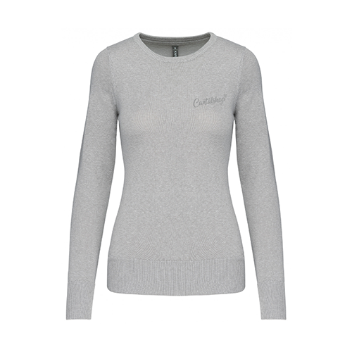 PULL COL ROND CANTALSHOP GRIS