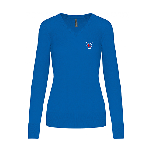 Cantal Shop | PULL COL V SALERS 15 BLEU