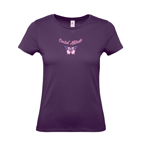 Cantal Shop | TEE-SHIRT CANTAL ATTITUDE VIOLET