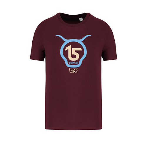 Cantal Shop |  - TEE-SHIRT BORDEAUX SALERS 15