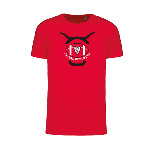 Cantal Shop |  - TEE-SHIRT RUGBY WORLD CUP BALLON ROUGE