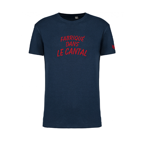 Cantal Shop |  - TEE-SHIRT FABRIQUÉ DANS LE CANTAL MARINE