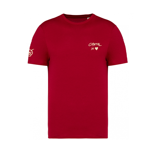 Cantal Shop |  - TEE-SHIRT CANTAL 2 CŒUR ROUGE