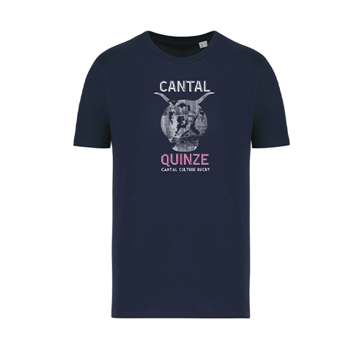 Cantal Shop |  - TEE-SHIRT RUGBY XV VINTAGE MARINE