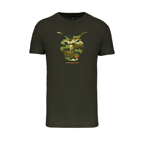 Cantal Shop |  - TEE-SHIRT CHASSEUR DU CANTAL KAKI