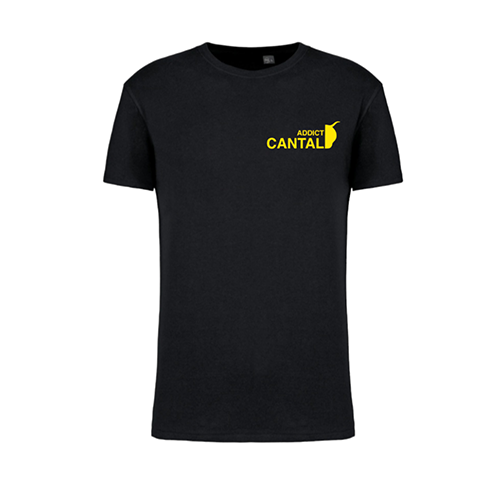 Cantal Shop |  - TEE-SHIRT ADDICT CANTAL NOIR