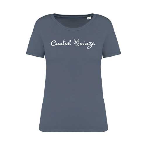 Cantal Shop |  - TEE-SHIRT CANTAL QUINZE GRIS DÉLAVÉ