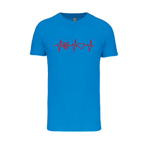 Cantal Shop |  - TEE-SHIRT ENFANT ÉLECTROCARDIOGRAMME BLEU