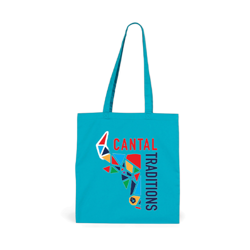 Cantal Shop |  - TOTE BAG CANTAL TRADITIONS BLEU