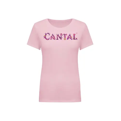 Cantal Shop | TEE SHIRT CANTAL FLEURI TORSE ROSE 